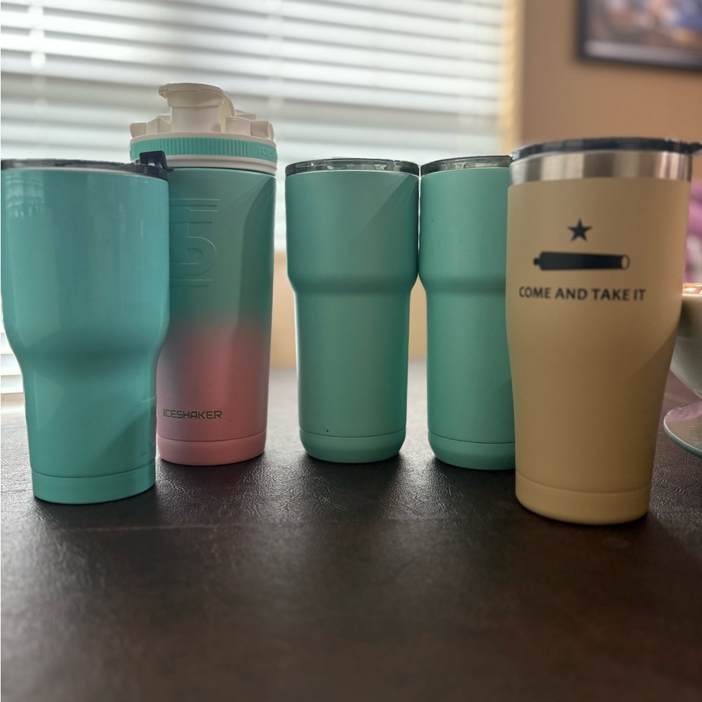 Magellan Outdoors Tumblers in Pink, Teal, and Cream